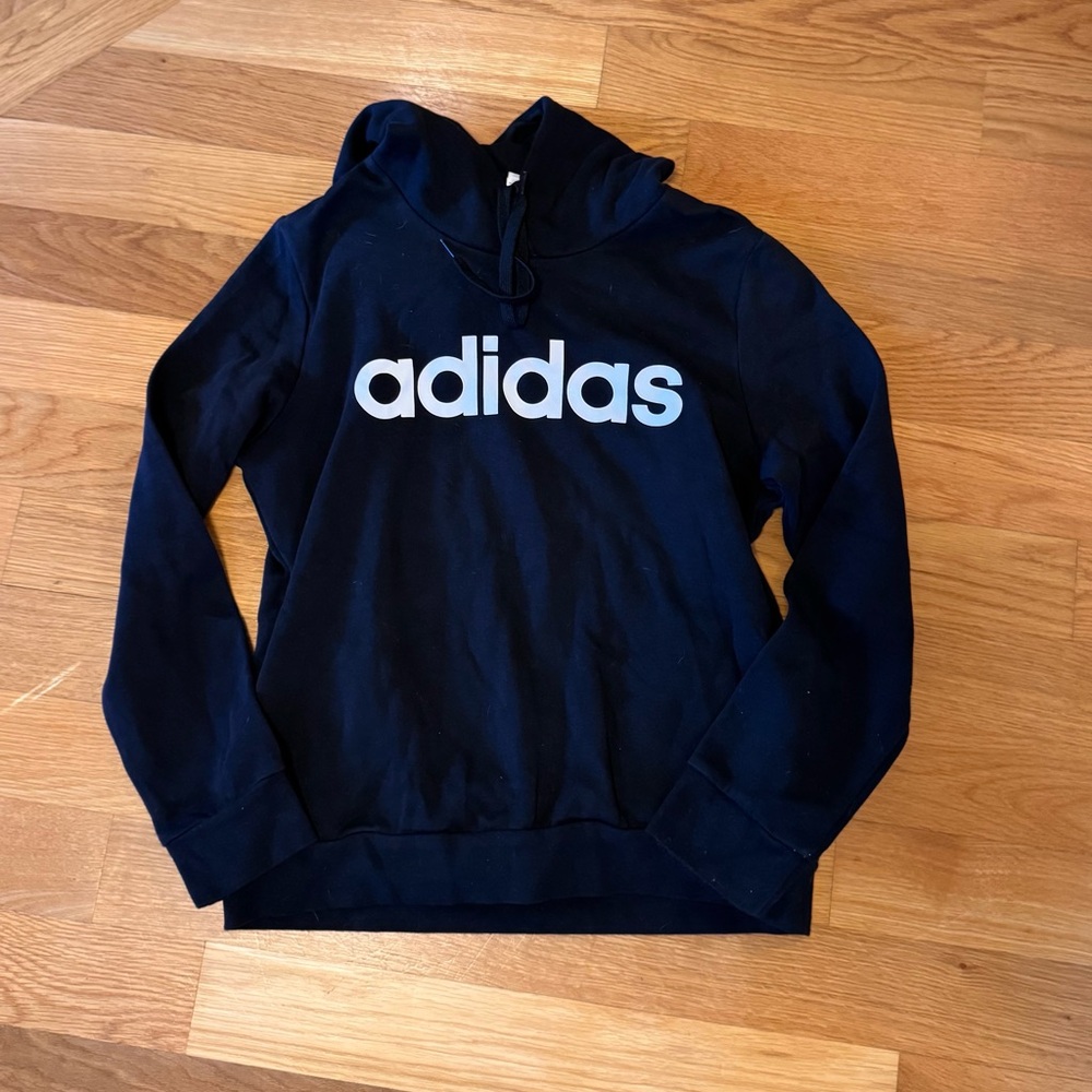 Adidas Boys Black Hoodie